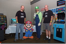 Matt Fleitz, Joe Stith and Jeremy Fleitz from The Louisville Arcade Expo. - Image courtesy of the Louisville Voice Tribune Matt Fleitz, Joe Stith and Jeremy Fleitz from The Louisville Arcade Expo. - Image courtesy of the Louisville Voice Tribune